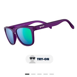 Goodr gardening with a kraken sunglasses